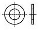 Podložka  kulatá  M16  D=40mm  h=1,6mm  ocel  Povlak  zinek  BN  735