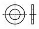 Podložka  kulatá  M2,3  D=6mm  h=0,5mm  ocel  Povlak  zinek  BN  715