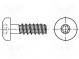 Vrut  pro plasty  2,5x12  Hlava  válcová  Torx®  TX08  BN  20166