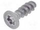 Vrut  pro plasty  2,5x8  Hlava  kuželová  Torx®  TX08  Øhlavy  4,7mm