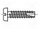 Vrut  2,9x6,5  Hlava  válcová  plochá  0,8mm  kalená ocel  zinek
