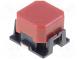 Switch  keypad  Pos  2  SPST-NO  0.05A/16VDC  red  SMT  1.96N  square