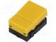 Switch  keypad  Pos  2  SPST-NO  0.05A/24VDC  yellow  THT  1.27N