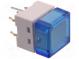 Switch  keypad  Pos  2  SPST-NO  0.05A/24VDC  blue  LED  blue  THT