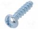 Vrut  pro plasty  3x12  Hlava  válcová  plochá,Torx®  0,8mm,TX10