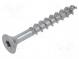 Vrut  do dřeva  5x40  Hlava  kuželová  Torx®  TX20  kalená ocel