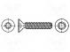 Vrut  5x8  Hlava  kuželová  Torx®  TX25  ocel  zinek  Øhlavy  9,2mm