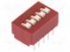 Přepínač  DIP-SWITCH  Počet sekcí  5  0,1A/50VDC  pol  2  -40÷85°C