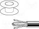 Vodič  U/UTP  6  drát  Cu  4x2x23AWG  PVC  modrá  305m  Økab  6,2mm