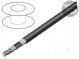 Vodič  XzKAXwekw  drát  Cu  3x2x0,8mm2  polyetylén  černá  9,5mm