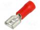 Faston  plochý  5,2mm  0,8mm  zásuvka  0,25÷1,5mm2  krimpovací