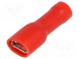 Faston  plochý  4,8mm  0,5mm  zásuvka  0,25÷1,5mm2  krimpovací