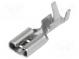Faston  plochý  4,8mm  0,5mm  zásuvka  0,5÷1,25mm2  krimpovací