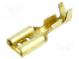 Faston  plochý  4,8mm  0,5mm  zásuvka  0,5÷1,25mm2  krimpovací