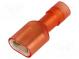 Faston  plochý  6,3mm  0,8mm  zásuvka  0,25÷1,5mm2  krimpovací