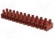 Svorkovnice  šroubová svorka  4mm2  400V  póly  12  svorky  24