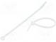 Cable tie  L  120mm  W  2.5mm  polyamide  80N  natural  Ømax  30mm