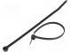 Cable tie  L  120mm  W  2.5mm  polyamide  80N  black  Ømax  30mm