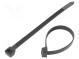 Cable tie  L  150mm  W  7.6mm  polyamide  550N  black  Ømax  24mm