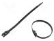 Cable tie  double lock  L  265mm  W  9mm  polyamide  540N  black