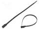 Cable tie  double lock  L  360mm  W  9mm  polyamide  540N  black
