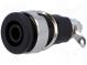 Zásuvka  banánek 4mm  32A  černá  niklovaný  izolované  23,5mm