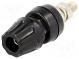 Zásuvka  banánek 4mm  50A  60VDC  černá  přišroubováním  57mm