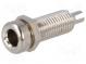 Zásuvka  banánek 4mm  16A  70VDC  niklovaný  -40÷110°C  10mΩ  33VAC