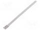 Cable tie  L  100mm  W  4.6mm  stainless steel AISI 304  445N