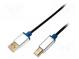 Kabel  USB 2.0  USB A vidlice, USB B vidlice  2m  černá