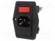 Konektor  napájecí AC  zásuvka  vidlice  10A  250VAC  IEC 60320