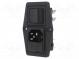 Konektor  napájecí AC  zásuvka  vidlice  10A  250VAC  IEC 60320