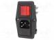 Konektor  napájecí AC  zásuvka  vidlice  10A  250VAC  IEC 60320