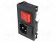 Konektor  napájecí AC  zásuvka  vidlice  10A  250VAC  IEC 60320