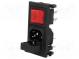 Konektor  napájecí AC  zásuvka  vidlice  10A  250VAC  IEC 60320