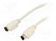Kabel  PS/2 zásuvka,PS/2 vidlice  5m  šedá  propojení 1  1