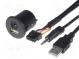 Adaptér USB/AUX  USB A zásuvka,Jack 3,5mm 4pin zásuvka  0,9m