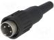 Zástrčka  DIN  vidlice  PIN  3  přímý  na kabel  pájení  300V  5A