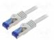 Patch cord  S/FTP  6a  lanko  Cu  LSZH  šedá  0,5m  26AWG  -20÷75°C