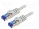 Patch cord  S/FTP  6a  lanko  Cu  LSZH  šedá  1m  26AWG  -20÷75°C