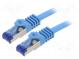 Patch cord  S/FTP  6a  lanko  Cu  LSZH  modrá  1m  26AWG  -20÷75°C