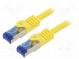 Patch cord  S/FTP  6a  lanko  Cu  LSZH  žlutá  1m  26AWG  -20÷75°C