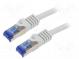 Patch cord  S/FTP  6a  lanko  Cu  LSZH  šedá  1,5m  26AWG  -20÷75°C
