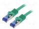 Patch cord  S/FTP  6a  lanko  Cu  LSZH  zelená  1,5m  26AWG  -20÷75°C