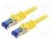 Patch cord  S/FTP  6a  lanko  Cu  LSZH  žlutá  1,5m  26AWG  -20÷75°C