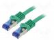 Patch cord  S/FTP  6a  lanko  Cu  LSZH  zelená  2m  26AWG  -20÷75°C