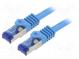 Patch cord  S/FTP  6a  lanko  Cu  LSZH  modrá  2m  26AWG  -20÷75°C
