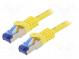 Patch cord  S/FTP  6a  lanko  Cu  LSZH  žlutá  2m  26AWG  -20÷75°C