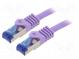Patch cord  S/FTP  6a  lanko  Cu  LSZH  fialová  2m  26AWG  -20÷75°C