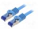 Patch cord  S/FTP  6a  lanko  Cu  LSZH  modrá  3m  26AWG  -20÷75°C